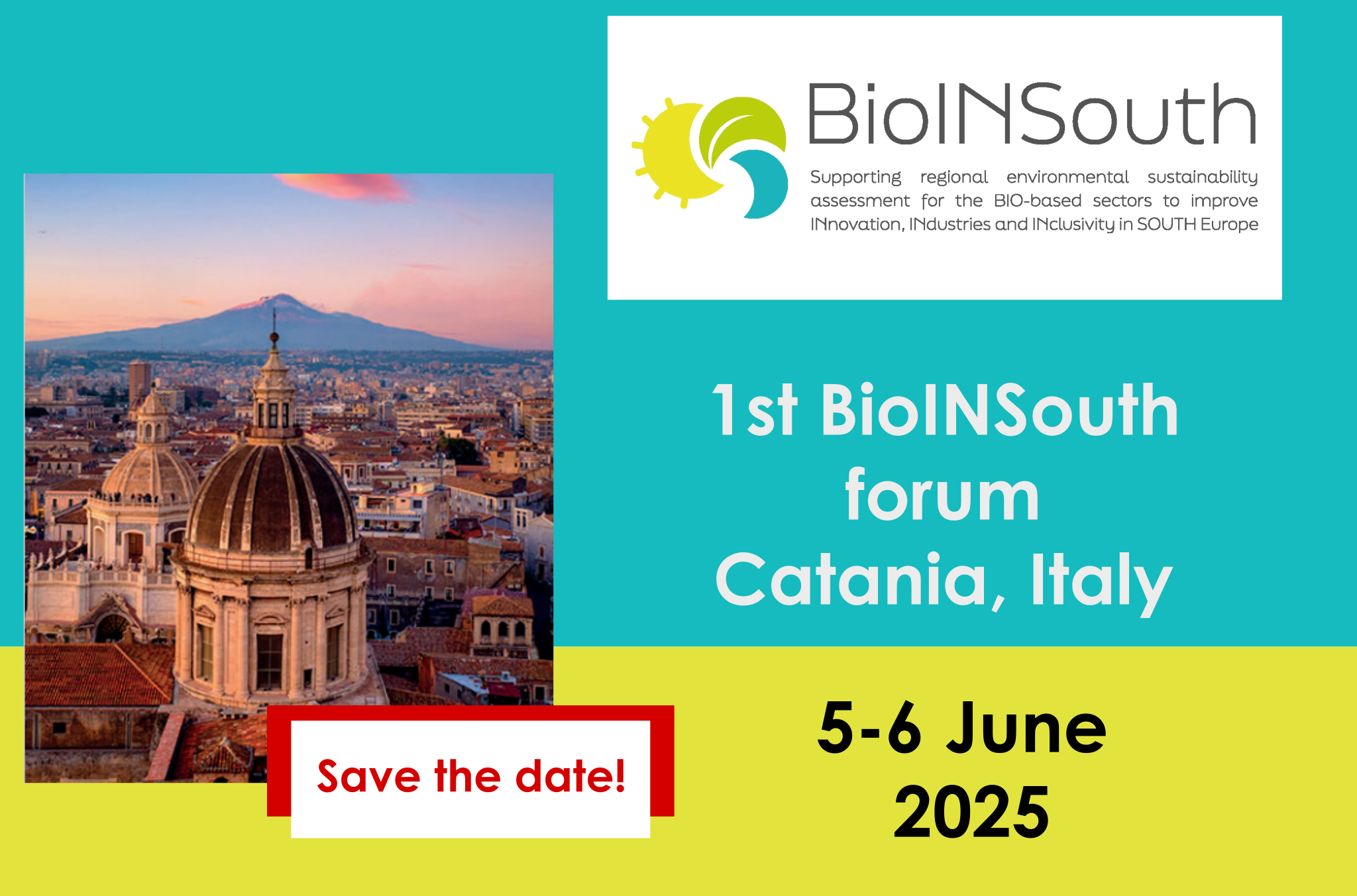 1st BioINSouth Forum in Catania, Italy